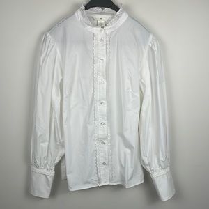 Victorian Style Puff-Sleeved Blouse